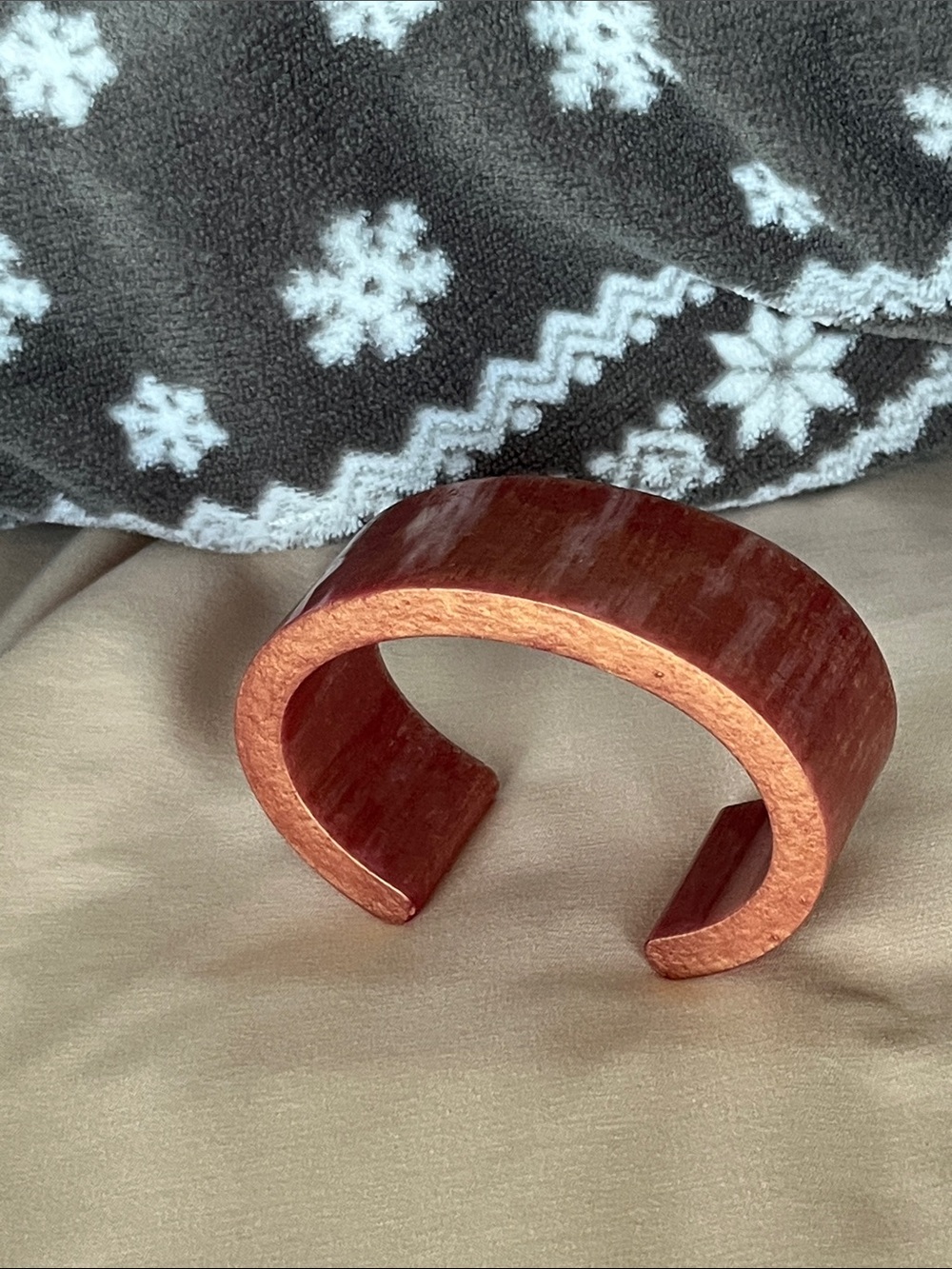 Copper-Tone Wide Cuff Bracelet - Women's Accessory